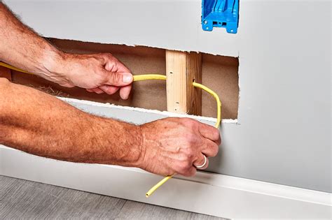 how to run electric wire through fiber glass box|running electrical cables through walls.